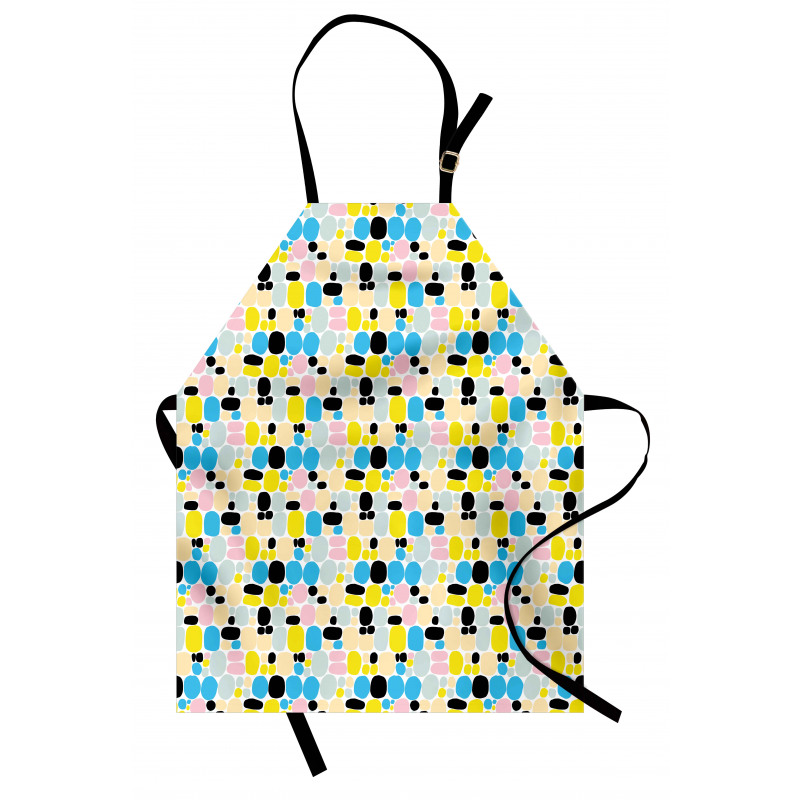 Modern Sketchy Circles Art Apron