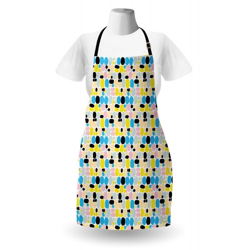 Modern Sketchy Circles Art Apron