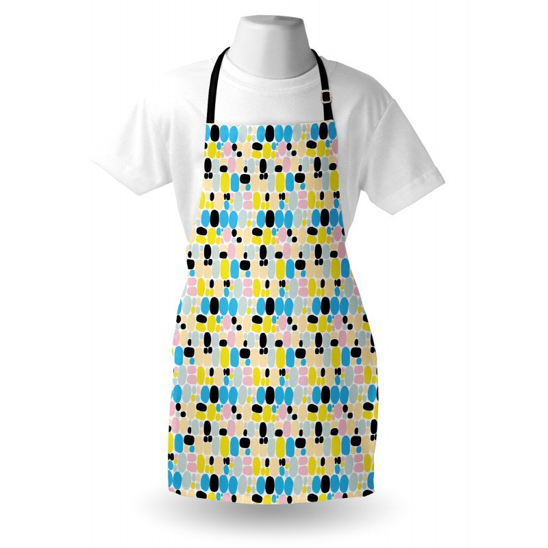 Modern Sketchy Circles Art Apron