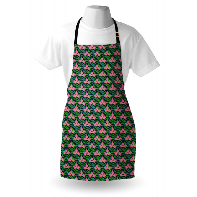 Tropical Monstera Flowers Apron