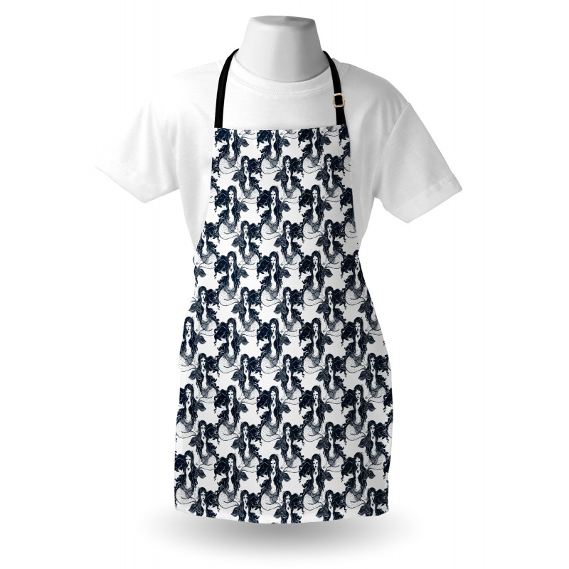 Mystical Long Haired Girl Apron