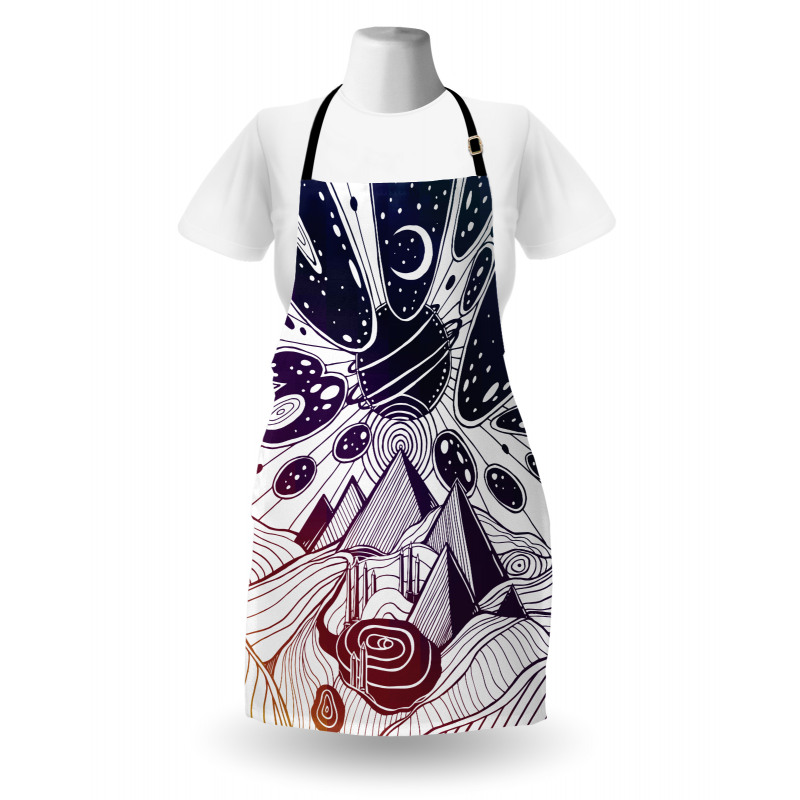 Dream Desert Landscape Apron