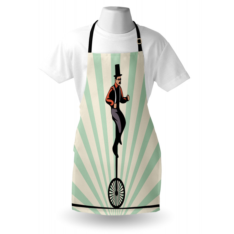 Citrus Man on Monowheel Art Apron