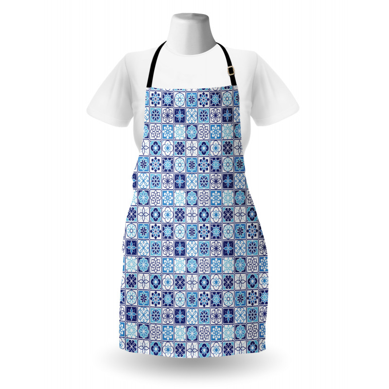 Floral Motif Squares Apron