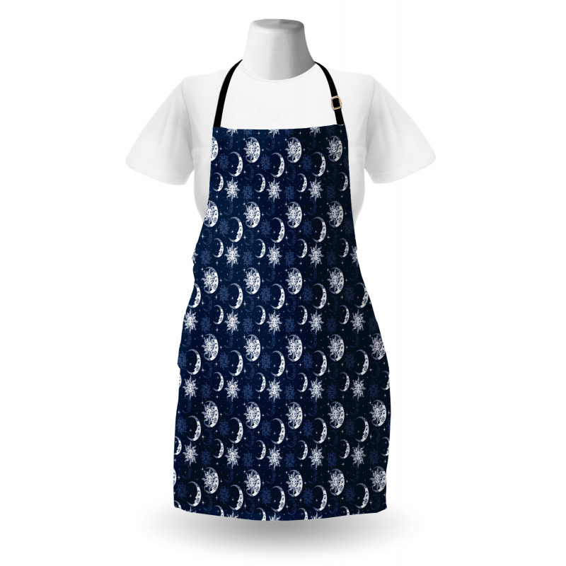 Mystical Sky Sun Stars Apron