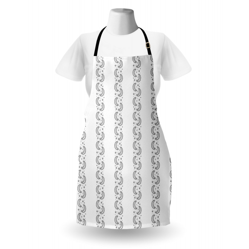 Minimalist Dots Stars Sun Apron