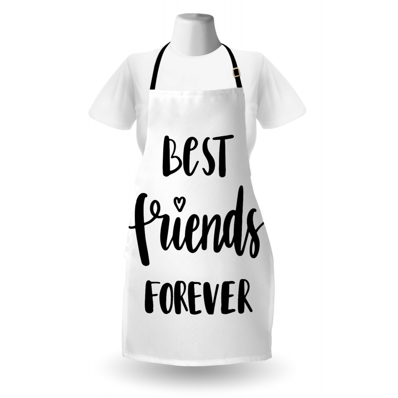 Monochrome Love Forever Apron