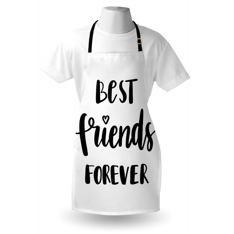 Monochrome Love Forever Apron