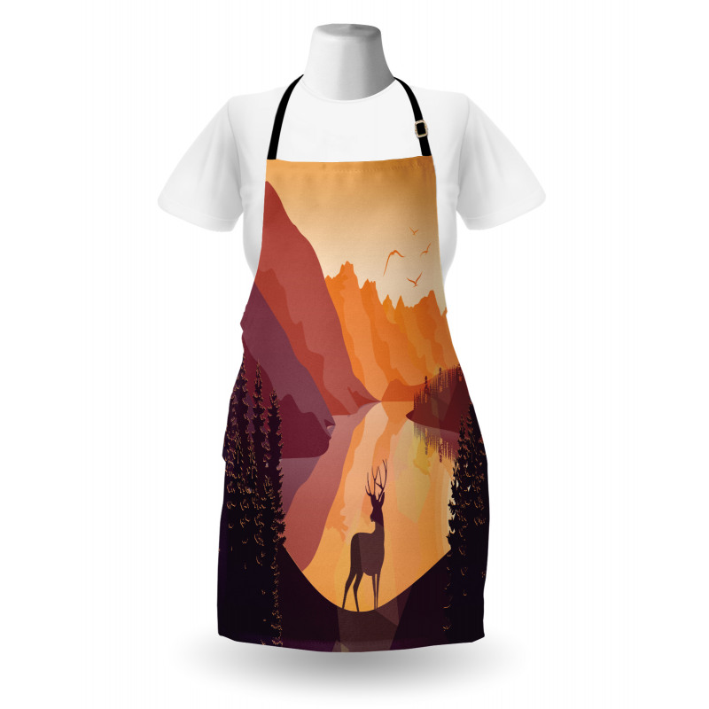 Bird Mountain Reindeer Apron