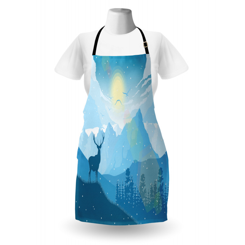 Mountain Fauna Sunrise Apron