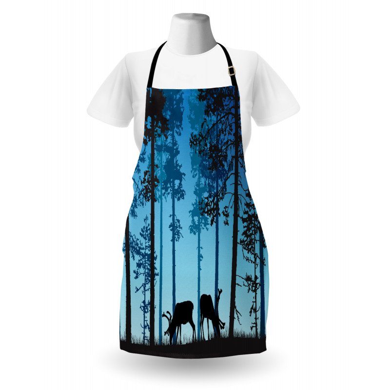 Wild Animal Elk Forest Apron