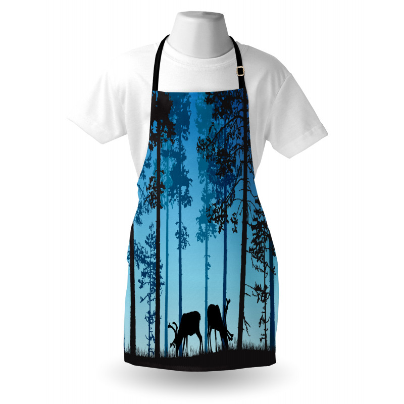 Wild Animal Elk Forest Apron