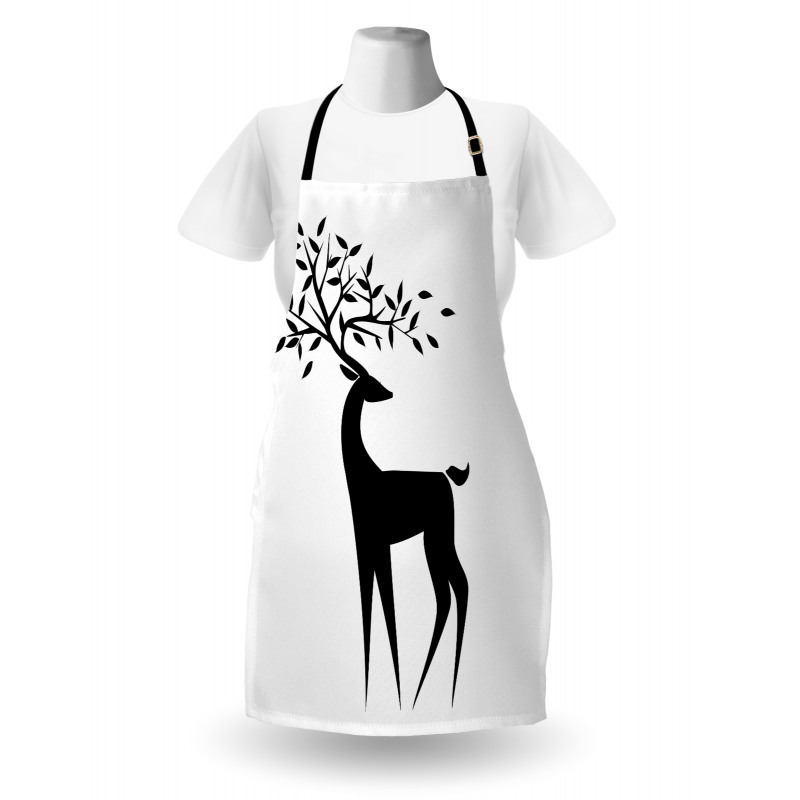 Abstract Reindeer Leaf Apron