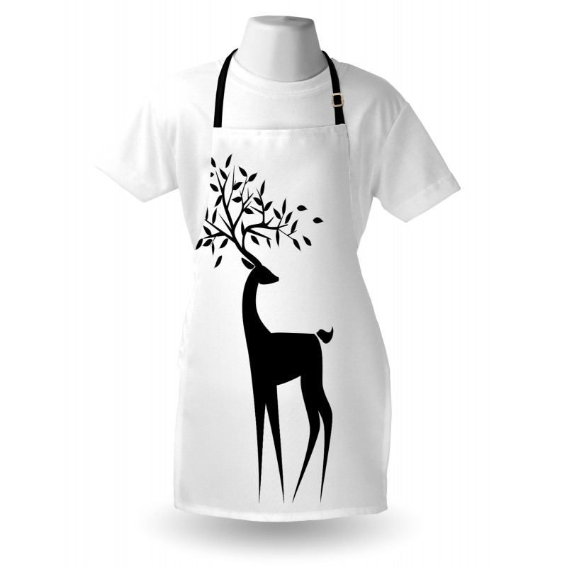 Abstract Reindeer Leaf Apron