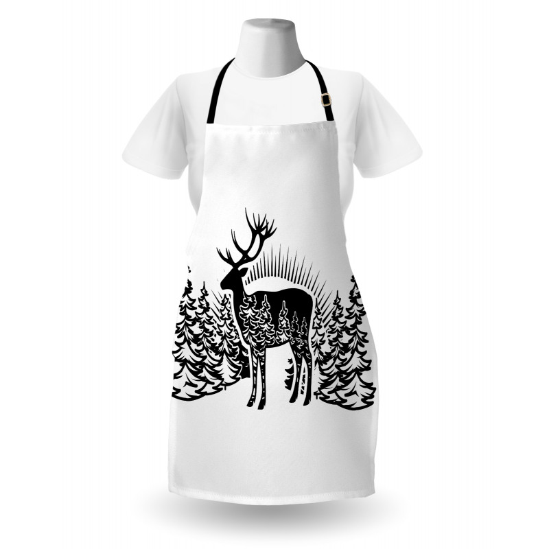 Reindeer Spruce Forest Apron