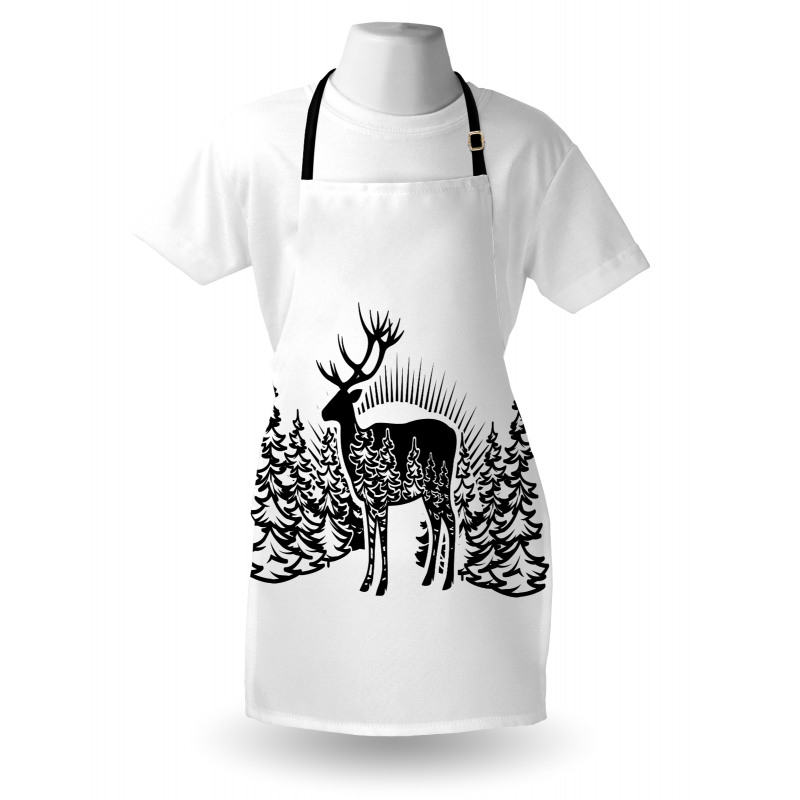 Reindeer Spruce Forest Apron