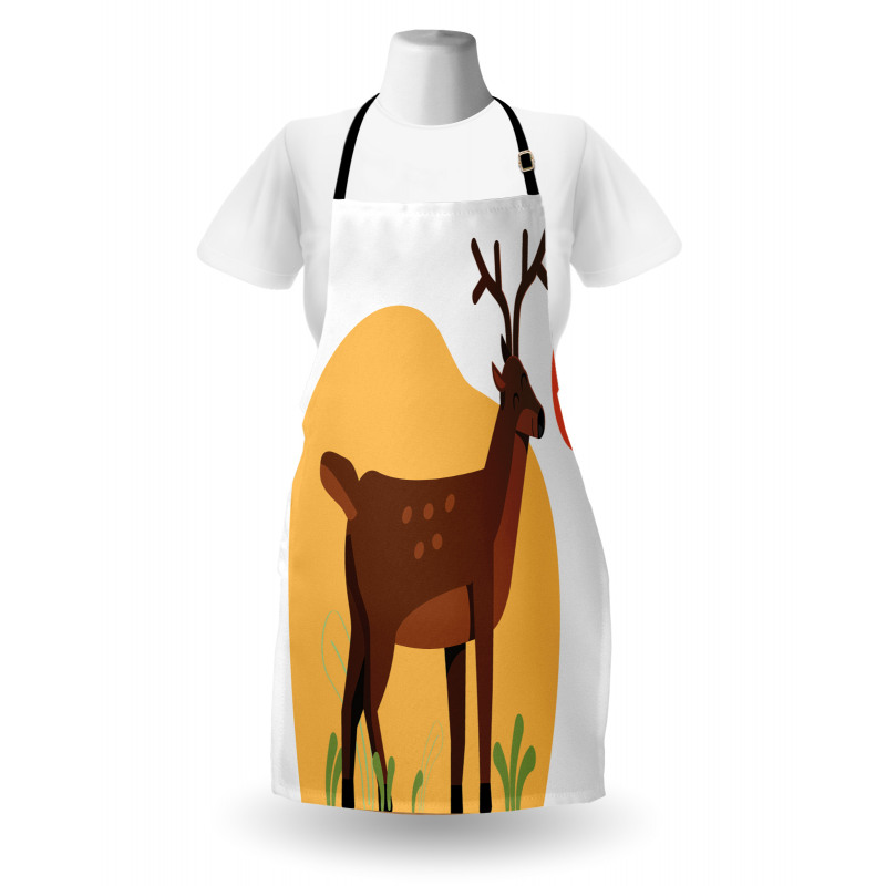 Smiling Antler Meadow Apron