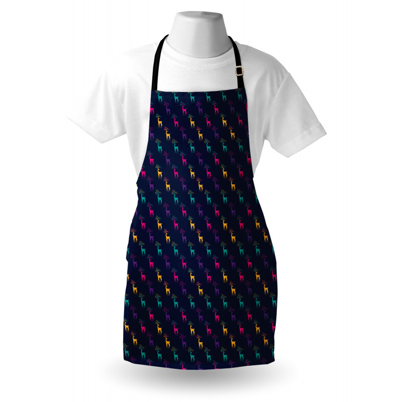 Colorful Abstract Elk Apron