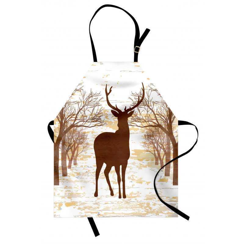 Rustic Silhouette Art Apron