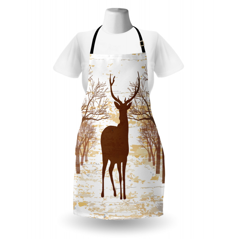 Rustic Silhouette Art Apron