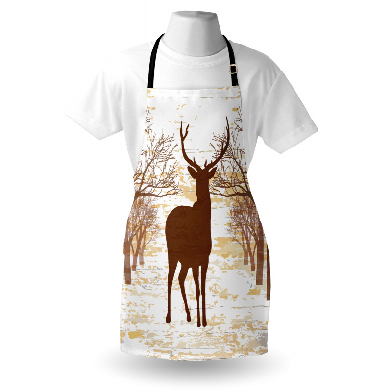 Rustic Silhouette Art Apron