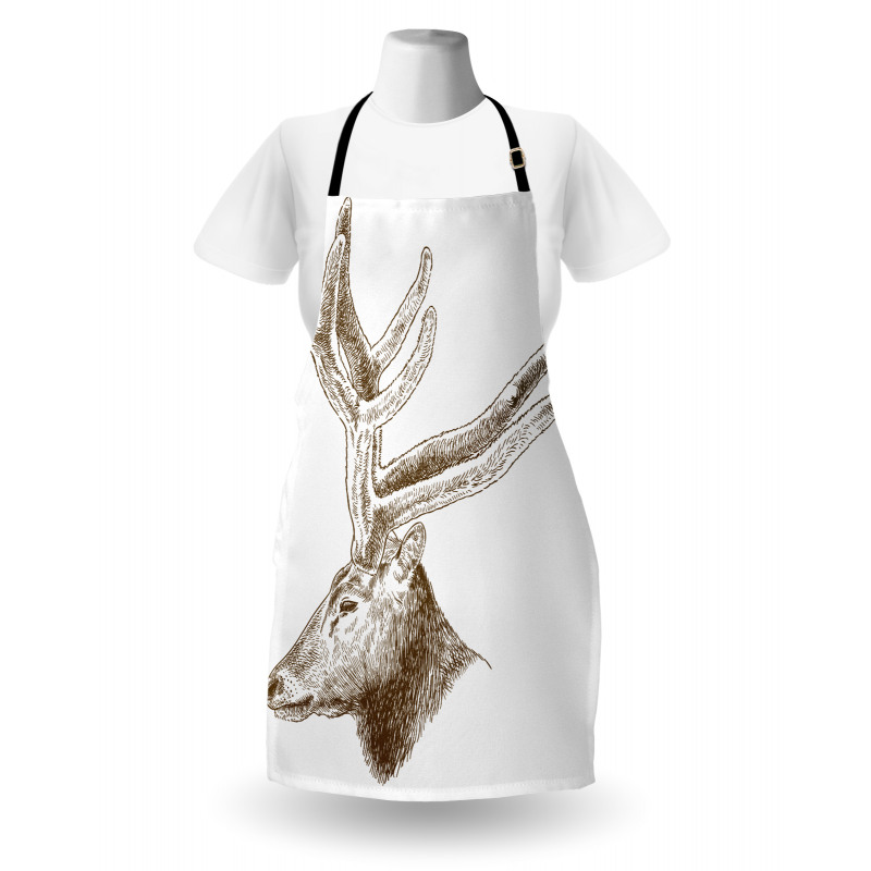 Wild Animal Engraving Apron