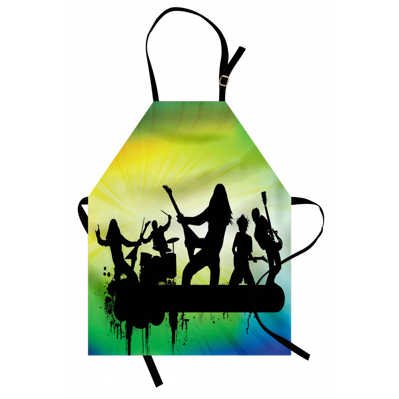 Energetic Rock Band Apron