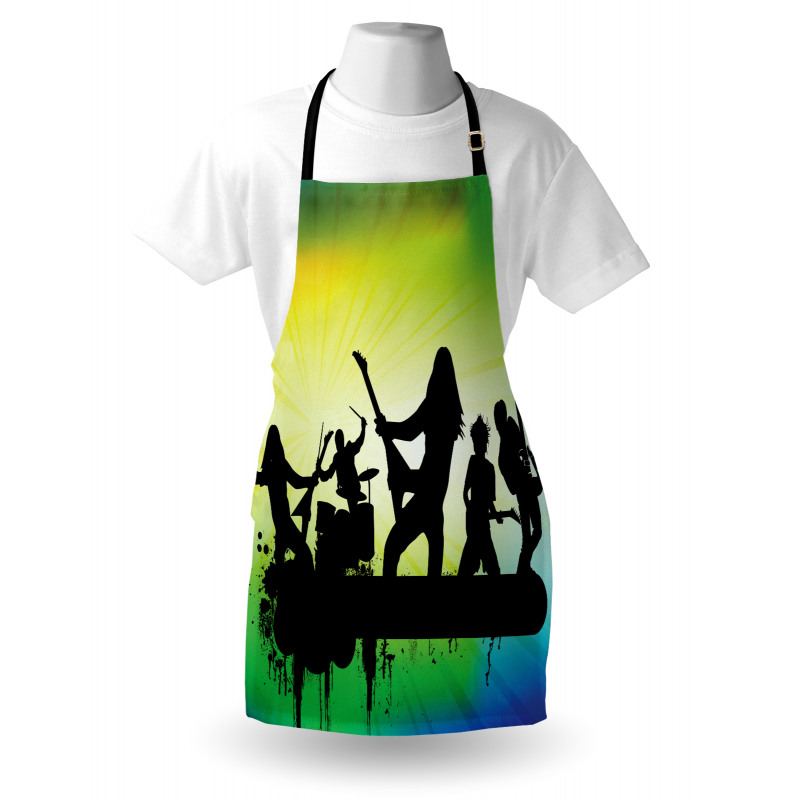 Energetic Rock Band Apron