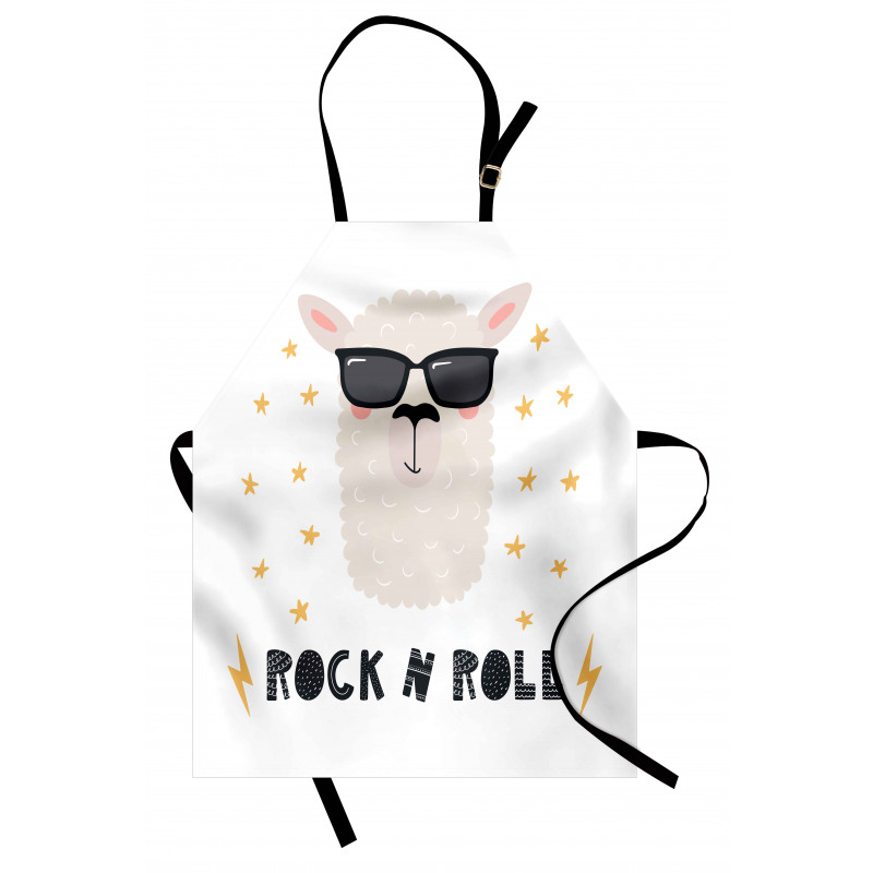 Funny Llama Portrait Apron