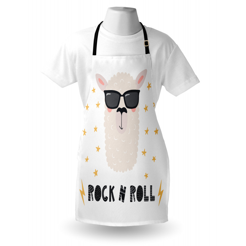 Funny Llama Portrait Apron