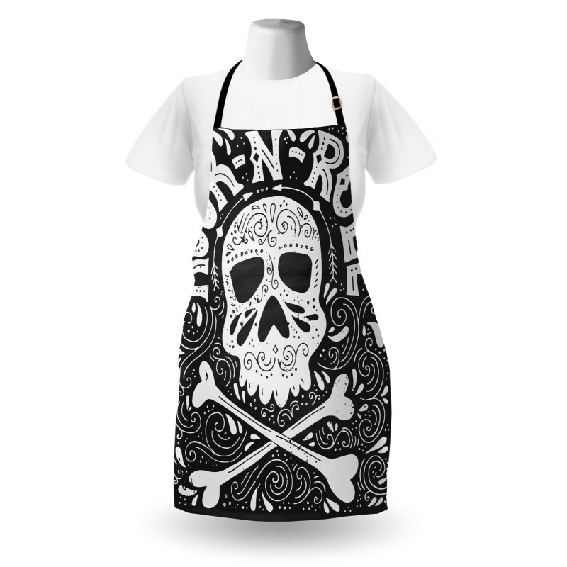 Gothic Ornate Skull Apron