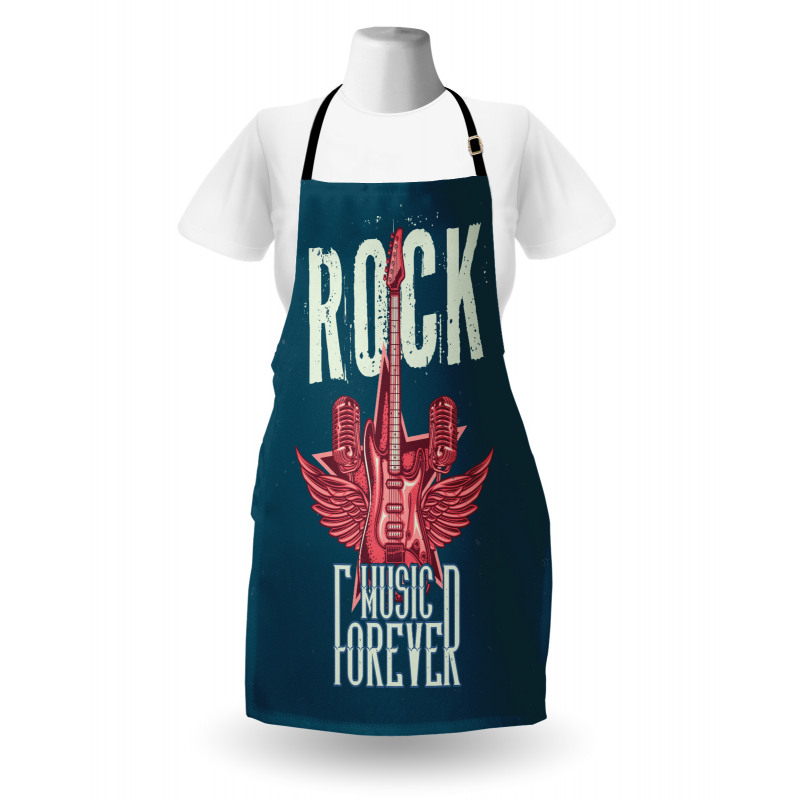 Microphones and Wings Apron