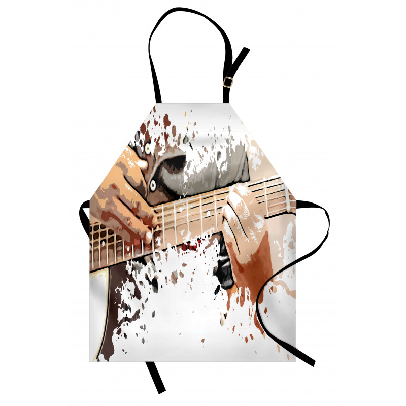 Man Playing Guitar Apron