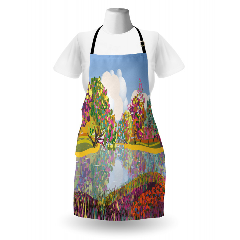 Vibrant Botany River Apron