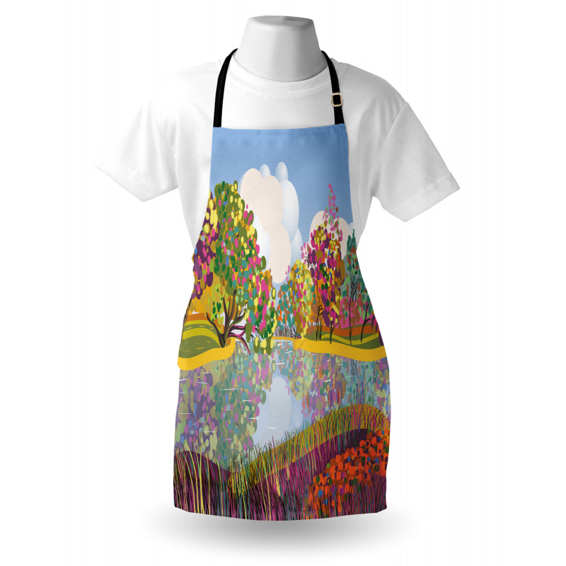 Vibrant Botany River Apron