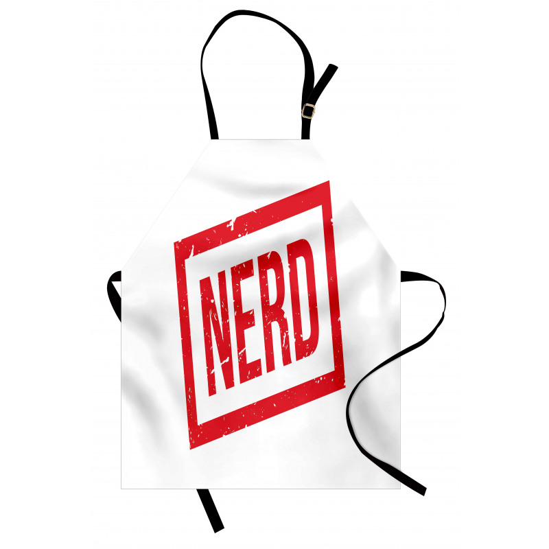 Nerd Wording Grunge Style Apron