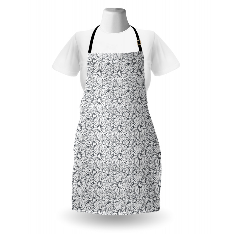 Outline Chamomiles Apron