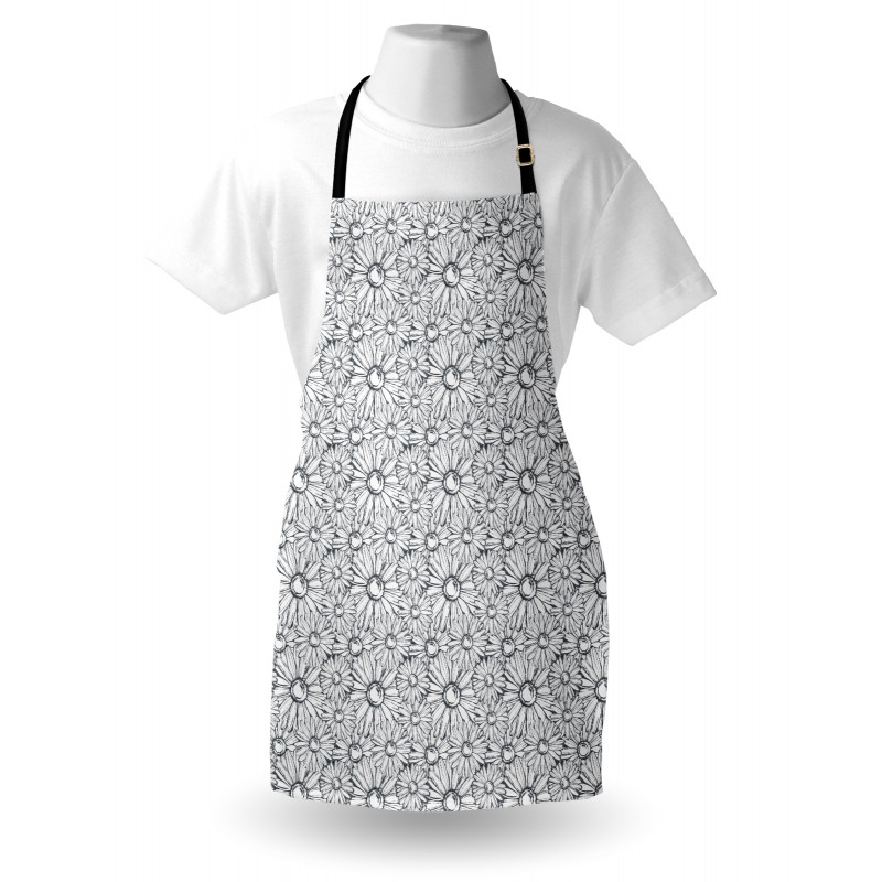 Outline Chamomiles Apron