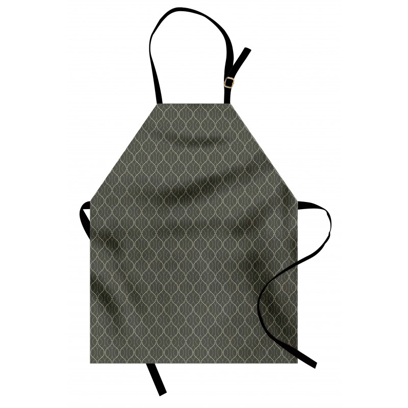 Funky Wavy Dotted Lines Apron