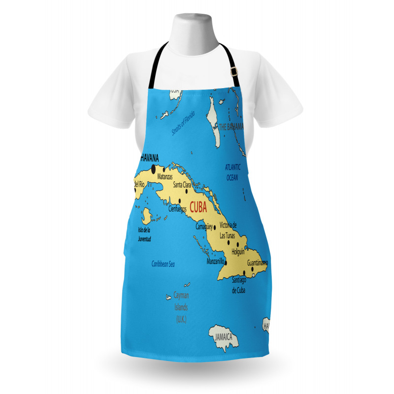 Republic of Cuba Modern Apron