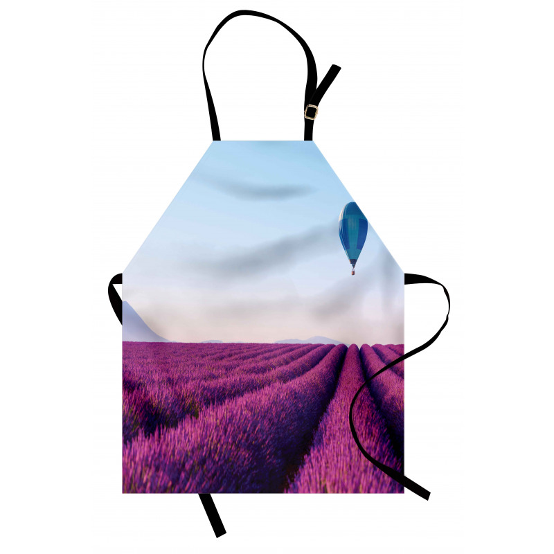 Lavender Field Balloon Apron