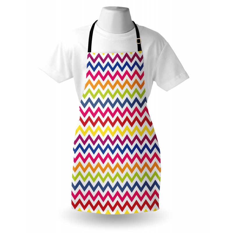 Rainbow Chevron Fun Apron