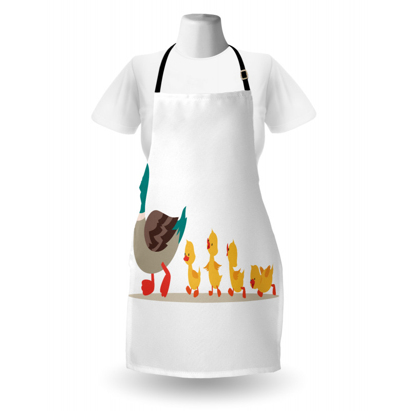 Mother Duck Babies Row Apron