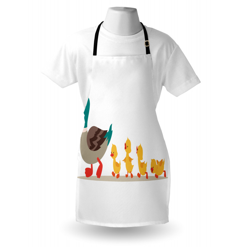 Mother Duck Babies Row Apron