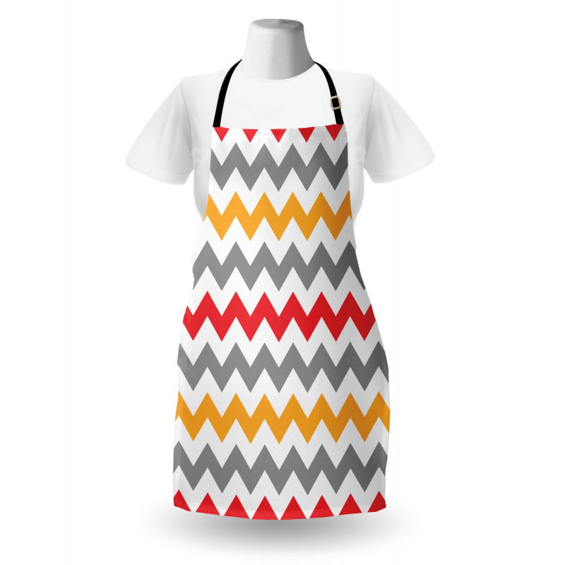 Abstract Retro Chevron Apron