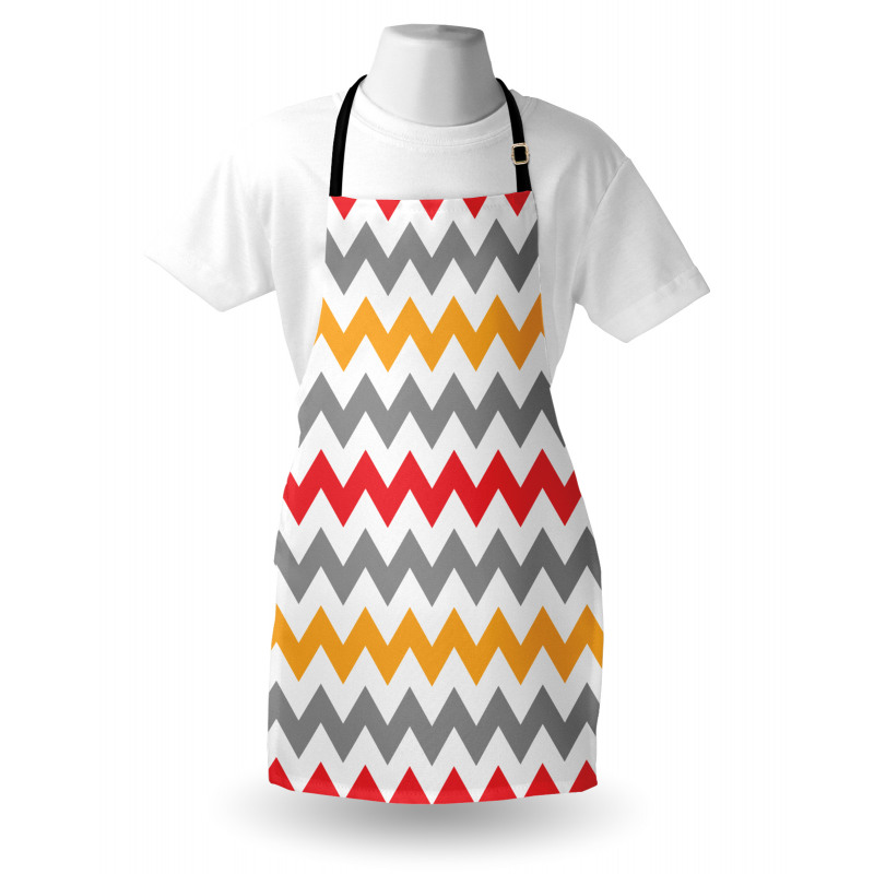 Abstract Retro Chevron Apron