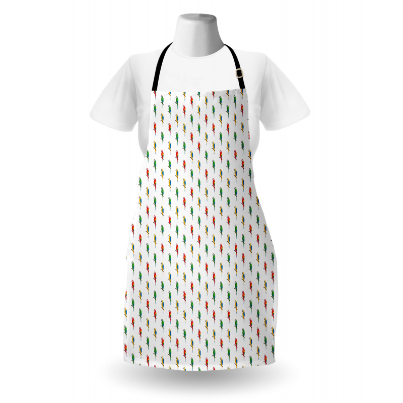 Exotic Parrots in Vivid Tones Apron