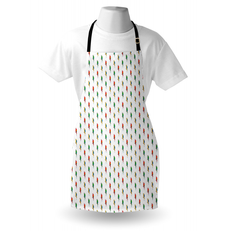 Exotic Parrots in Vivid Tones Apron