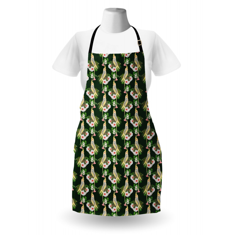 Parrot and Exotic Flora Apron