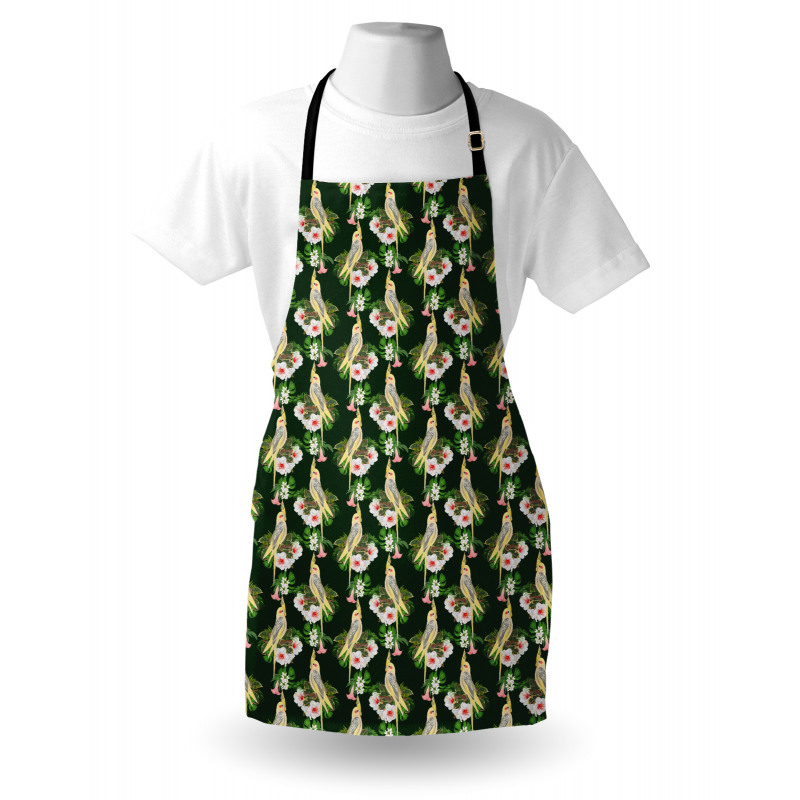 Parrot and Exotic Flora Apron